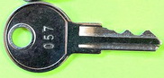 057 Key for Unknown Outdoor Shed see picture