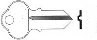 902 Double Sided Key CHICAGO LOCK,