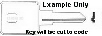 1606 TM6 KEY BLANK ONLY