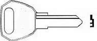 AG42 Key Single Sided for FULTON TRAILER HITCH LOCK