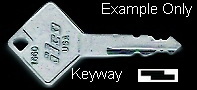 050 0050 Key for nuCamp Teardrop Campers for Rear Kitchen Galley