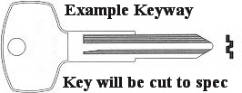 057 Key for Global Industrial Charging Carts 985748, 251761