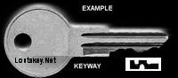 NSR235 Single Sided Key ANDERSON/HICKEY NATIONAL LOCK