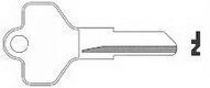 D010 Key Single Sided ALLEN-BRADLEY SWITCH KEY