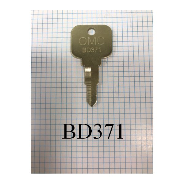 BD371 OMC Key Blank Only Uncut For 75-76-77-79