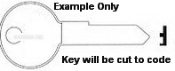 LF6792 Key for BARGMAN RV Locks
