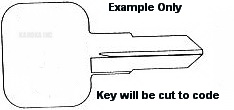 801 Mobella Boat Key for Cabin Doors and Latches
