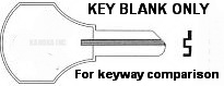 BBL57 Key for General Fireproofing and Corbin Locks