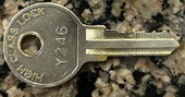 Y246 Key for Larson Storm Doors. Larson Replacement Key See Pic